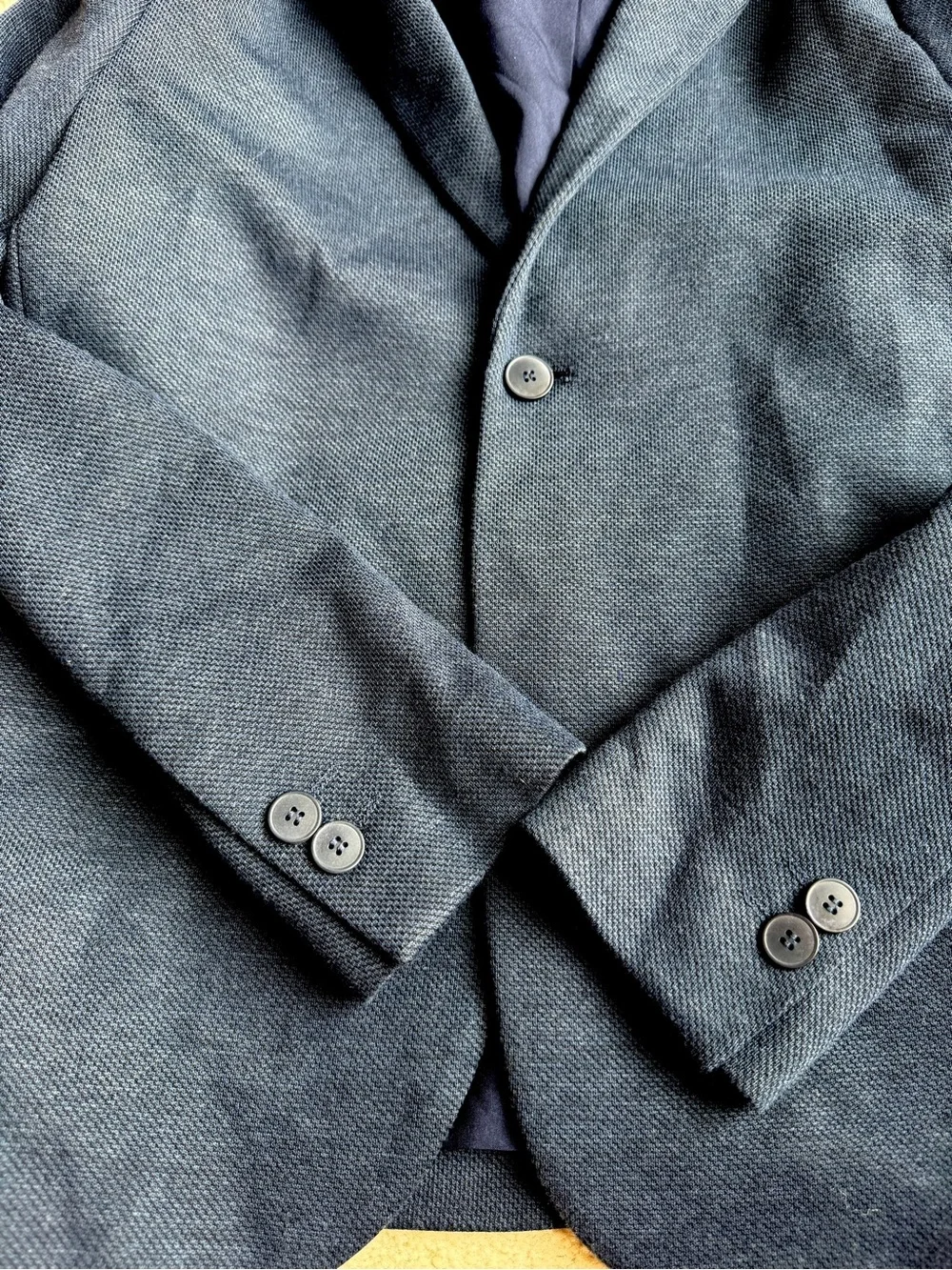 Zara Navy Blue Suit Sport Coat Blazer Jacket Boys Size 11-12